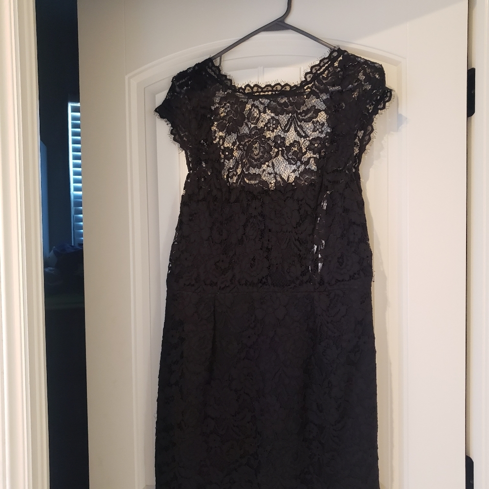 Shoshanna Black Lace Cocktail Dress Size 8/10
